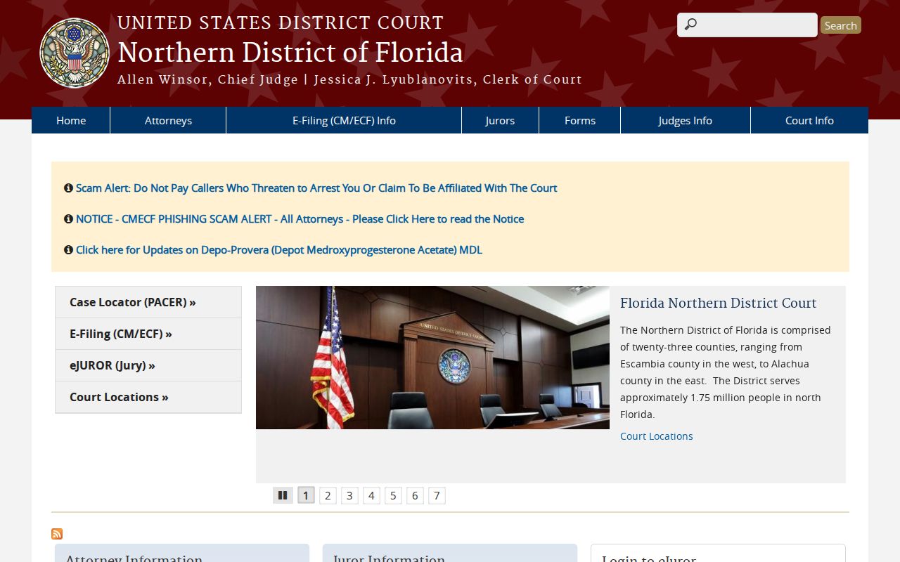 Northern District of Florida federal court information